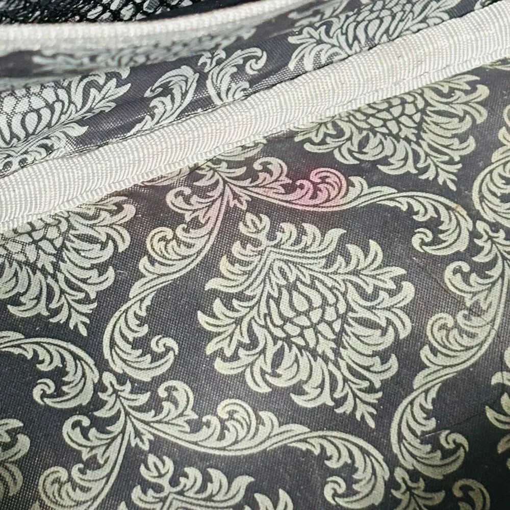 Mary Kay Deluxe Consultant Bag Black Cream Large Caddy Tote